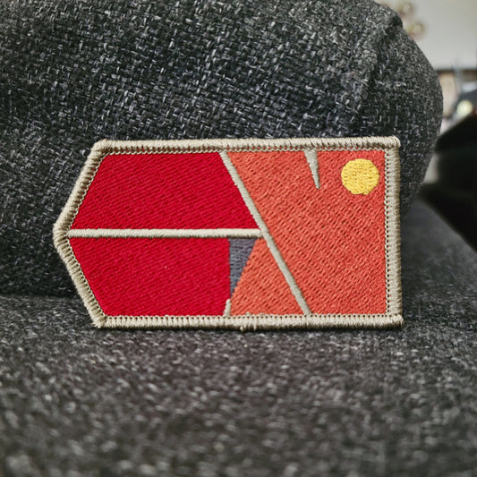 Burgundy Squadron Embroidered Patch